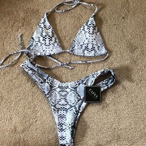Snakeprint Zaful Bikini